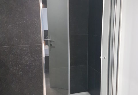 deluxe studio bathroom with terrace