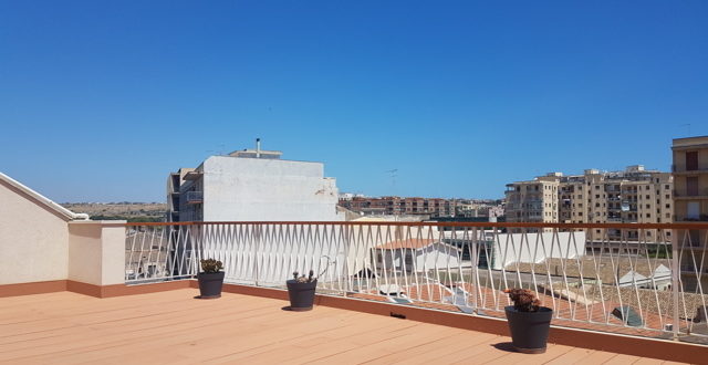 view from the deluxe studio with terrace